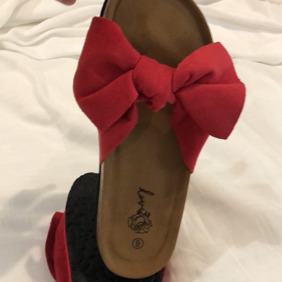 NWOT Bow knot Flat Slide Sandal - Picture 4 of 5